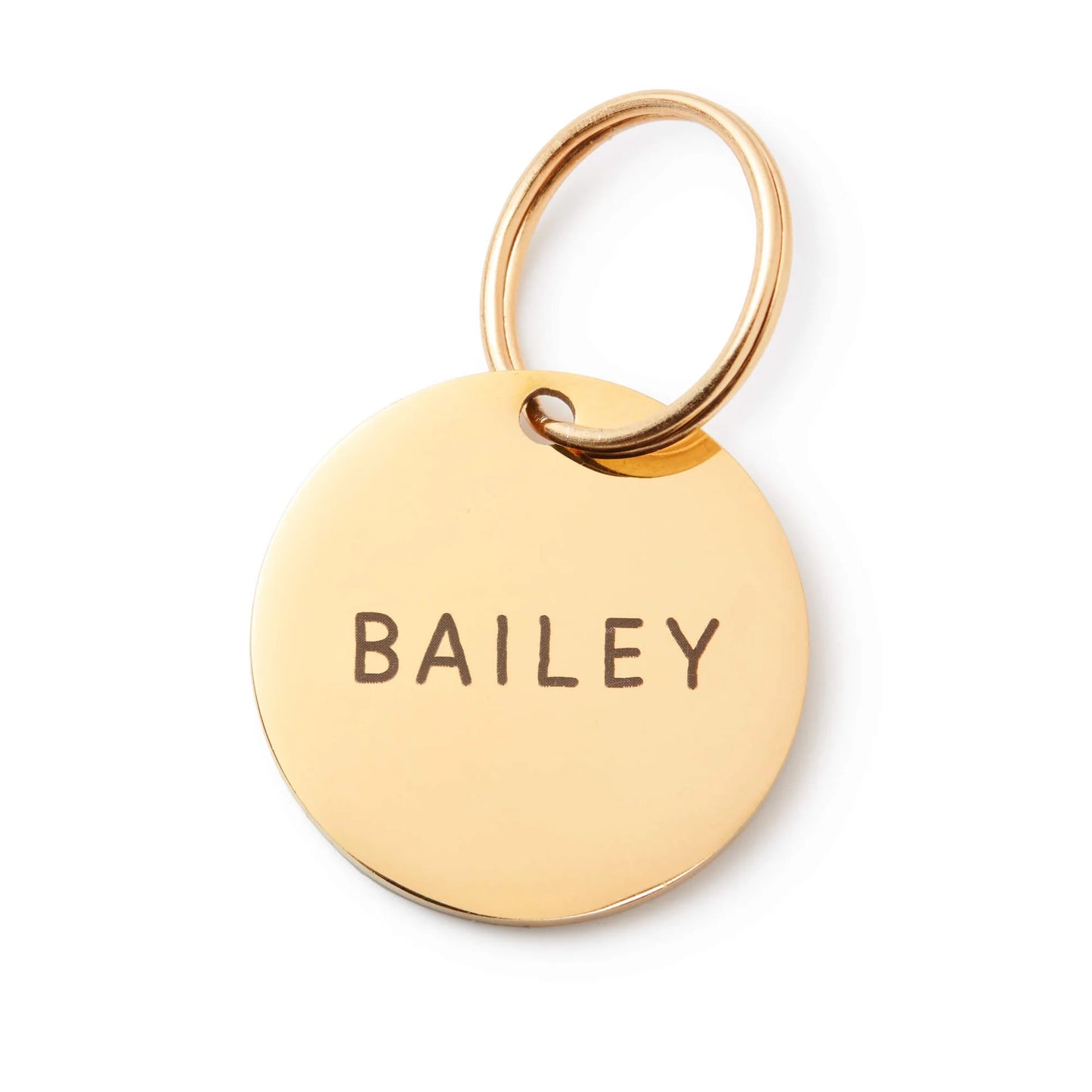 Premium Round Brass ID Tag for Dogs